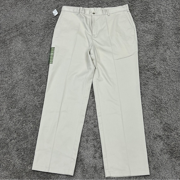 Jos A Bank PANTS Executive Collection Tailored fit 38x32 Stone Cotton NEW Career - Picture 4 of 12